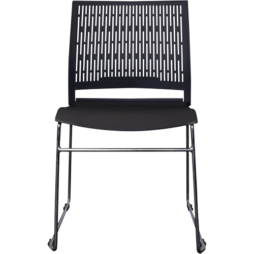 Activ Series Stacking Chairs, Polypropylene, 32-3/8" High, 275 lbs. Capacity, Black Ottawa Fastener Supply