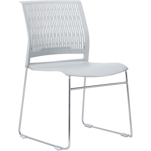 Chaises empilables s&eacute;rie Activ, Polypropyl&egrave;ne, Hauteur 32-3/8", Capacit&eacute; 275 lb, Gris Ottawa Fastener Supply