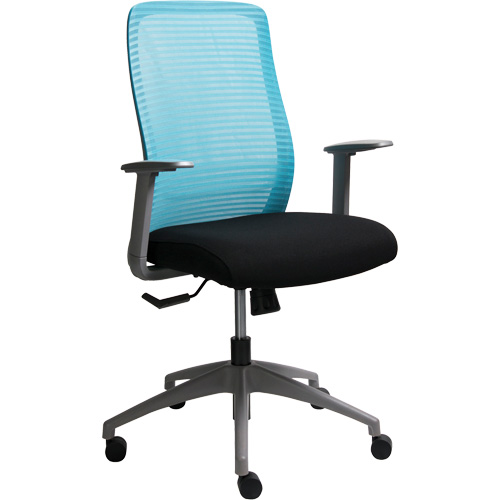 Era Series Adjustable Office Chair, Fabric/Mesh, Blue, 275 lbs. Capacity Ottawa Fastener Supply