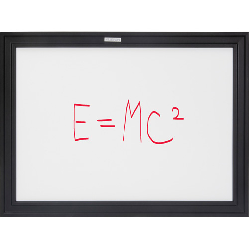 Black MDF Frame Whiteboard, Dry-Erase/Magnetic, 24" W x 18" H Ottawa Fastener Supply
