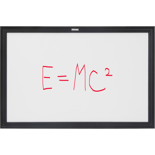 Black MDF Frame Whiteboard, Dry-Erase/Magnetic, 36" W x 24" H Ottawa Fastener Supply