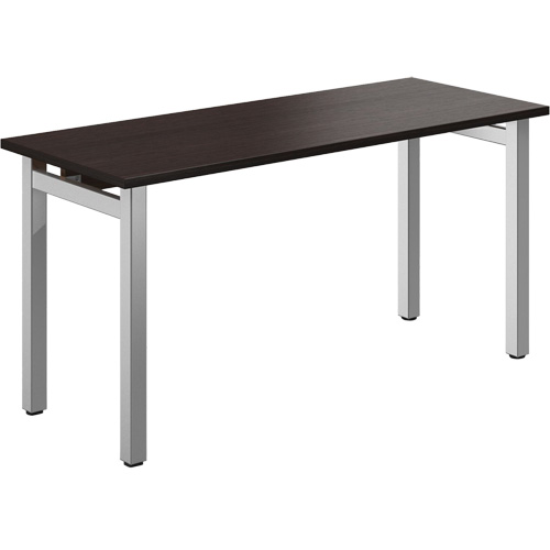 Newland Table Desk, 29-7/10" L x 60" W x 29-3/5" H, Dark Brown Ottawa Fastener Supply