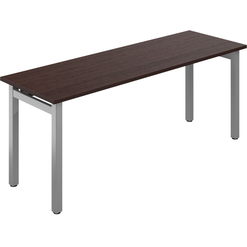 Newland Table Desk, 29-7/10" L x 72" W x 29-3/5" H, Dark Brown Ottawa Fastener Supply