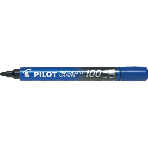 Series 100 Permanent Marker, Bullet, Blue Ottawa Fastener Supply
