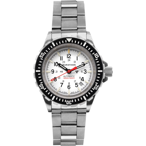 Arctic Edition Large Diver's Automatic GSAR Watch with Stainless Steel Bracelet, Digital, Battery Operated, 41 mm, Silver Ottawa Fastener Supply