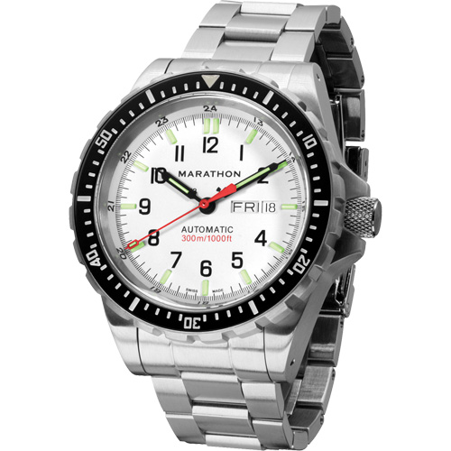 Arctic Edition Jumbo Day/Date Automatic with Stainless Steel Bracelet, Digital, Battery Operated, 46 mm, Silver Ottawa Fastener Supply