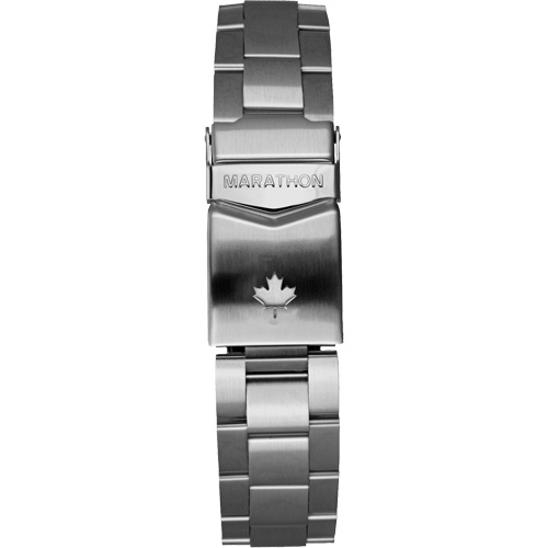 Grande montre automatique de plong&eacute;e avec feuille d'&eacute;rable gris et bracelet en acier inoxydable, Num&eacute;rique, &agrave; piles, 41 mm, Argent Ottawa Fastener Supply