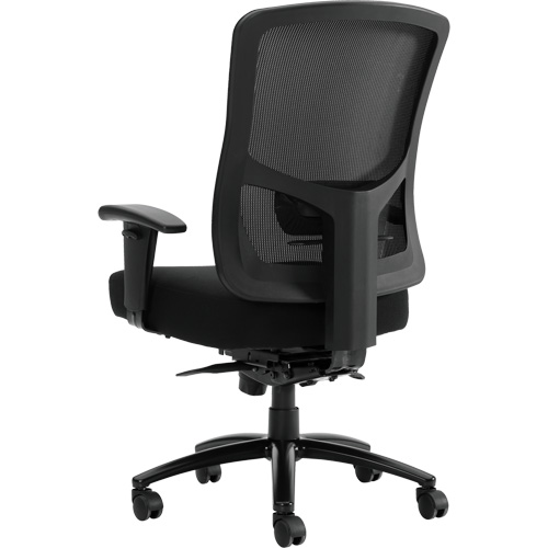 Chaise &agrave; dossier haut avec m&eacute;canisme &agrave; basculement synchronis&eacute; robuste Raven 400, Mailles, Noir, Capacit&eacute; 400 lb Ottawa Fastener Supply