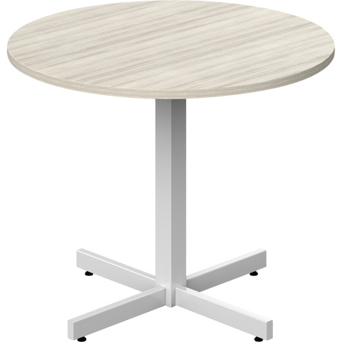 Newland Height-Adjustable Round Table, 36" L x 36" W x 29" H, 1" Top, Laminate, Tan Ottawa Fastener Supply