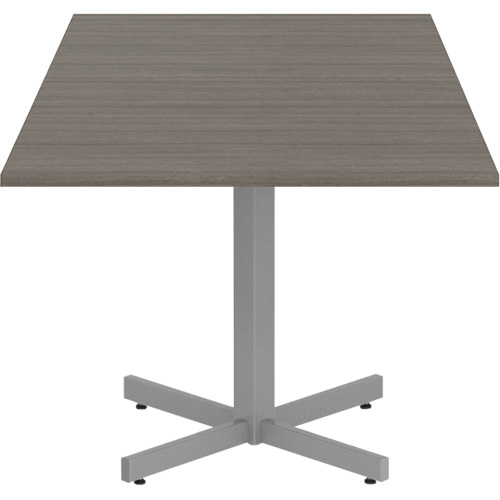 Newland Height-Adjustable Square Table, 36" L x 36" W x 29" H, 1" Top, Laminate, Brown Ottawa Fastener Supply