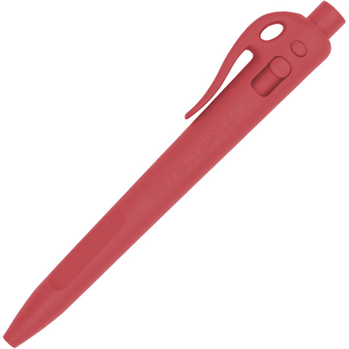Detectable Elephant Ballpoint Pen with Clip, Red, 1 mm, Retractable Ottawa Fastener Supply
