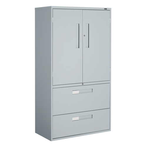 Armoire Multi-Stor, Acier, 3 Tablettes, 65-1/4" h x 36" la x 18" P, Gris Ottawa Fastener Supply