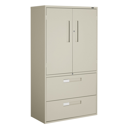Armoire Multi-Stor, Acier, 3 Tablettes, 65-1/4" h x 36" la x 18" P, Beige Ottawa Fastener Supply