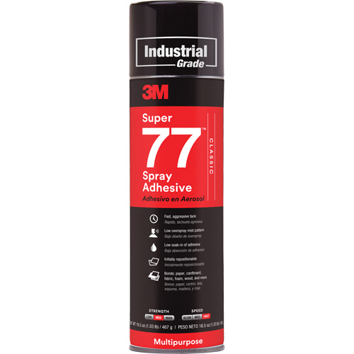 Super 77 Spray Adhesive, Clear, Aerosol Can Ottawa Fastener Supply