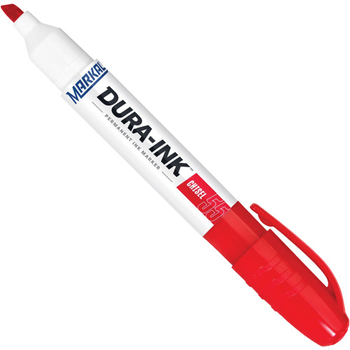 Marqueur Dura-Ink no 55, Rouge, Pointe Ciseau Ottawa Fastener Supply