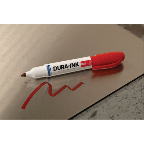 Marqueur Dura-Ink no 55, Rouge, Pointe Ciseau Ottawa Fastener Supply