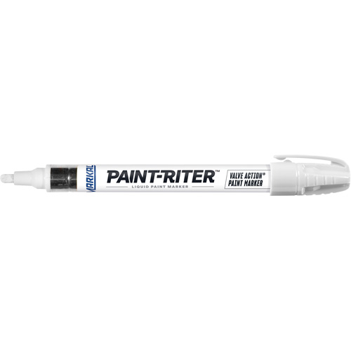Paint-Riter&reg; Valve Action&reg; Paint Marker, Liquid, White Ottawa Fastener Supply