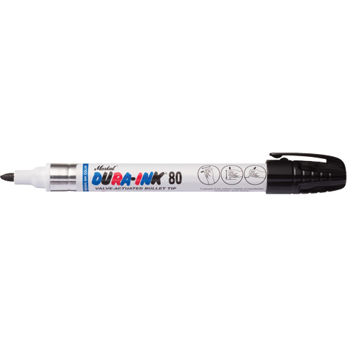 Dura-Ink&reg; 80 Permanent Marker, Medium, Black Ottawa Fastener Supply