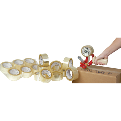 Box Sealing Tape, Hot Melt Adhesive, 1.6 mils, 50 mm (2") x 100 m (328') Ottawa Fastener Supply