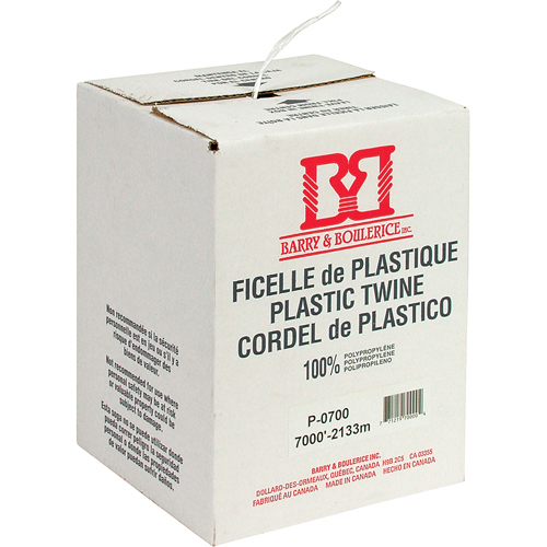 Ficelle d'arrimage, Polypropyl&egrave;ne, 7000' Longueur Ottawa Fastener Supply