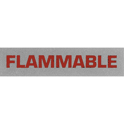 &eacute;tiquettes pour traitement sp&eacute;cial Flammable, 5" lo x 2" la, Noir/rouge Ottawa Fastener Supply