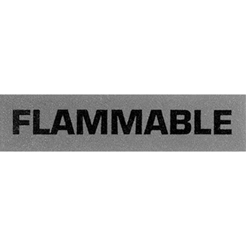 &eacute;tiquettes pour traitement sp&eacute;cial Flammable, 5" lo x 2" la, Noir/rouge Ottawa Fastener Supply