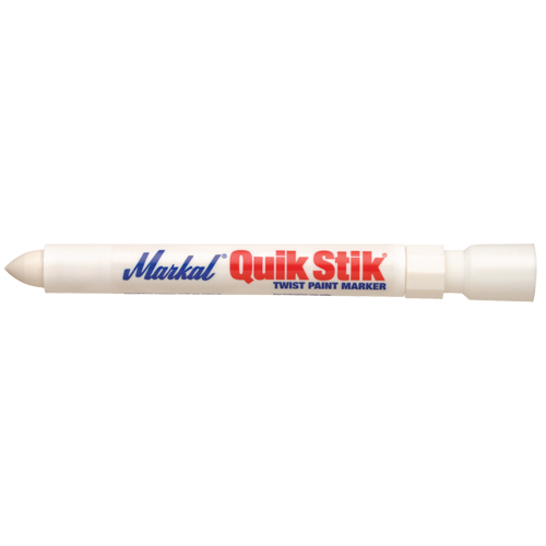 Quik Stik&reg; Twist-Up Paint Markers, Solid Stick, White Ottawa Fastener Supply