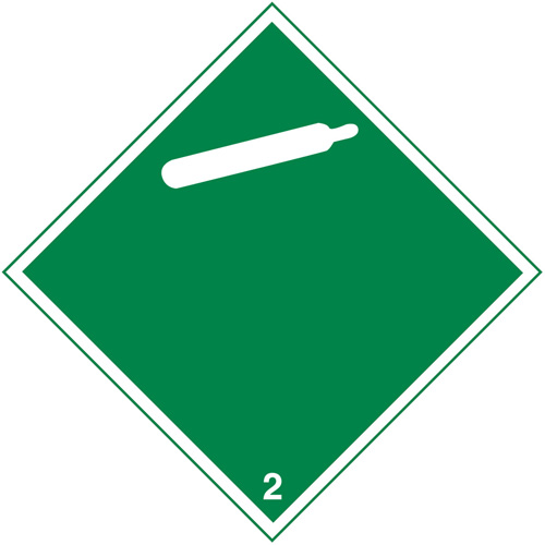 TDG Shipping Labels, Class 2, Gases, Paper Ottawa Fastener Supply