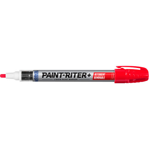 Paint-Riter&reg;+ Detergent Removable Paint Marker, Liquid, Red Ottawa Fastener Supply