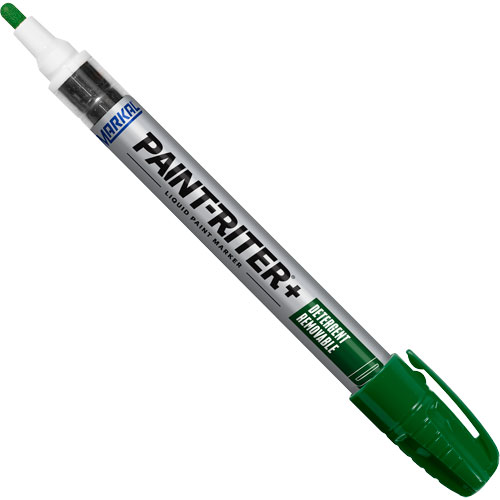 Paint-Riter&reg;+ Detergent Removable Paint Marker, Liquid, Green Ottawa Fastener Supply