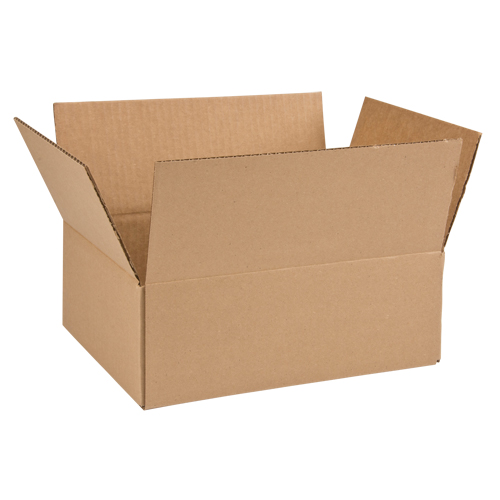 Corrugated Box, 12" L x 9" W x 4" H, Flute C Ottawa Fastener Supply