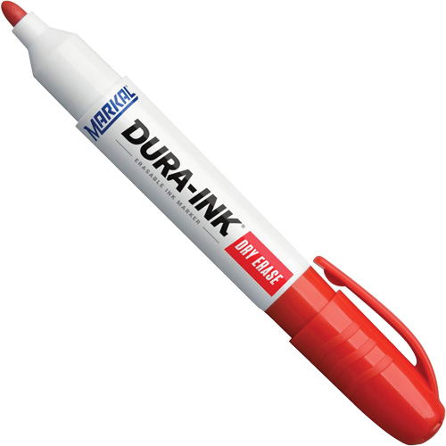 Dura-Ink&reg; Dry Erase Ink Markers, Red, Bullet Tip Ottawa Fastener Supply