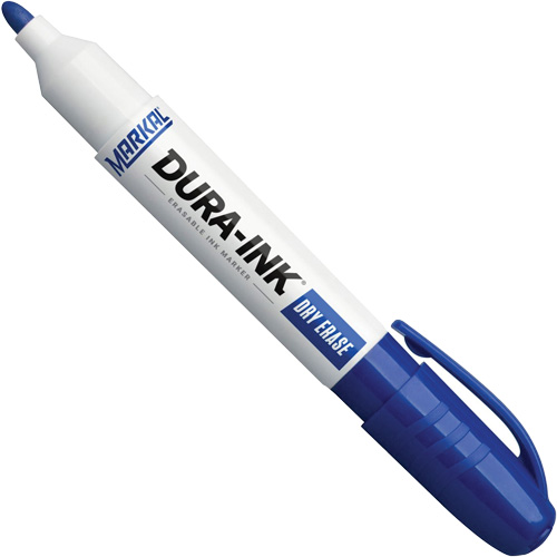 Dura-Ink&reg; Dry Erase Ink Markers, Blue, Bullet Tip Ottawa Fastener Supply