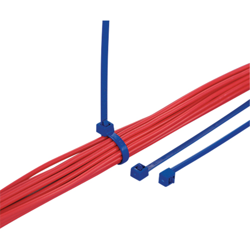 Metal Detectable Cable Ties, 7-9/10" L, 50 lbs. Tensile Strength Ottawa Fastener Supply