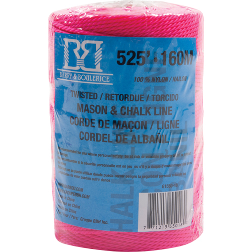 Mason/Chalk Line Rope, 525', Nylon Ottawa Fastener Supply