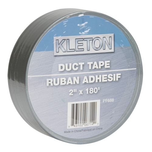 Utility Grade Duct Tape, 9 mils, Silver, 50 mm (2") x 55 m (180') Ottawa Fastener Supply