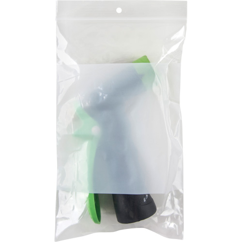 White Block Poly Bags, Reclosable, 8" x 5", 2 mils Ottawa Fastener Supply