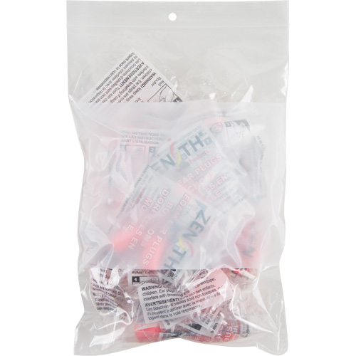 White Block Poly Bags, Reclosable, 9" x 6", 2 mils Ottawa Fastener Supply