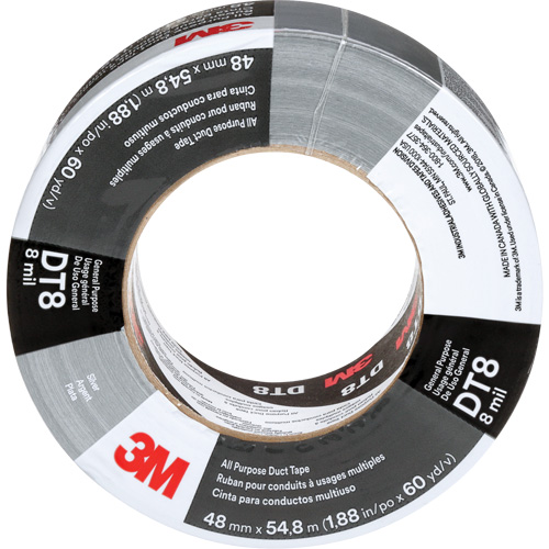 Ruban adh&eacute;sif tout usage DT8, 8 mils, Argent, 48 mm (2") x 55 m (180') Ottawa Fastener Supply