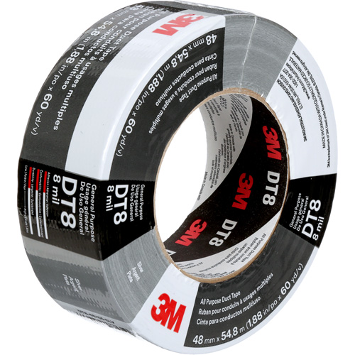 Ruban adh&eacute;sif tout usage DT8, 8 mils, Argent, 48 mm (2") x 55 m (180') Ottawa Fastener Supply