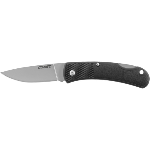 Folding Utility Knife, 2-1/2" Blade, Stainless Steel Blade, Cushion Handle Ottawa Fastener Supply