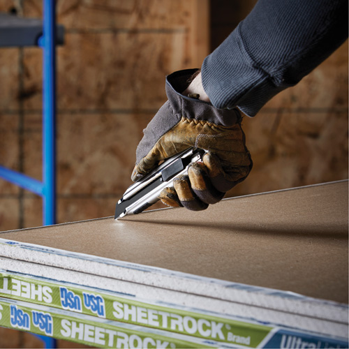 Knife with Auto-Lock, 18 mm, Carbon Steel, Heavy-Duty, Aluminum Handle Ottawa Fastener Supply