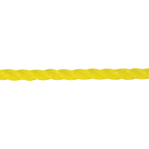 1/4" Braided Yellow Rope, Polypropylene, 1300' Ottawa Fastener Supply