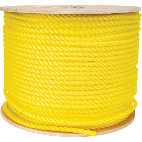 Corde jaune tress&eacute;e 3/8", Polypropyl&egrave;ne, 630' Ottawa Fastener Supply