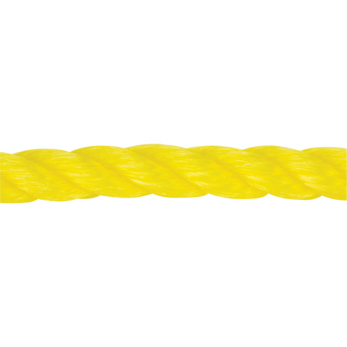 Corde jaune tress&eacute;e 1/2", Polypropyl&egrave;ne, 335' Ottawa Fastener Supply