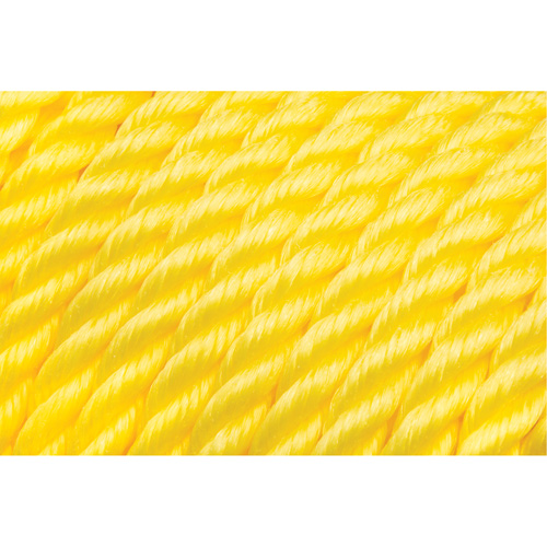 5/8" Braided Yellow Rope, Polypropylene, 200' Ottawa Fastener Supply