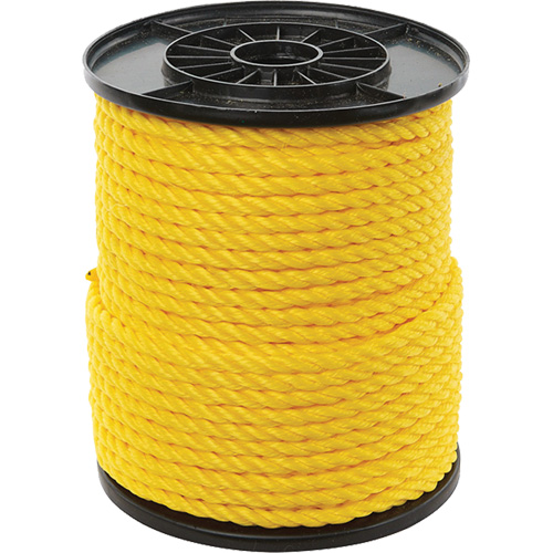 Corde torsad&eacute;e jaune &agrave; trois brins 3/8", Polypropyl&egrave;ne, 250' Ottawa Fastener Supply