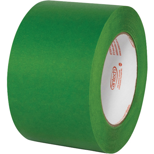 Premium Safe Tack Masking Tape, 72 mm (2-83/100") x 55 m (180.44'), Green Ottawa Fastener Supply