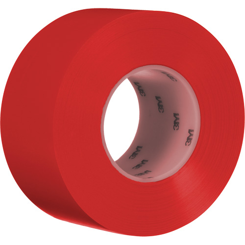 Durable Floor Marking Tape 971, 3" x 108', Vinyl, Red Ottawa Fastener Supply