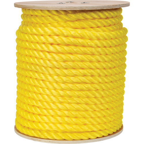 Corde jaune tress&eacute;e, Polypropyl&egrave;ne, 300' Ottawa Fastener Supply